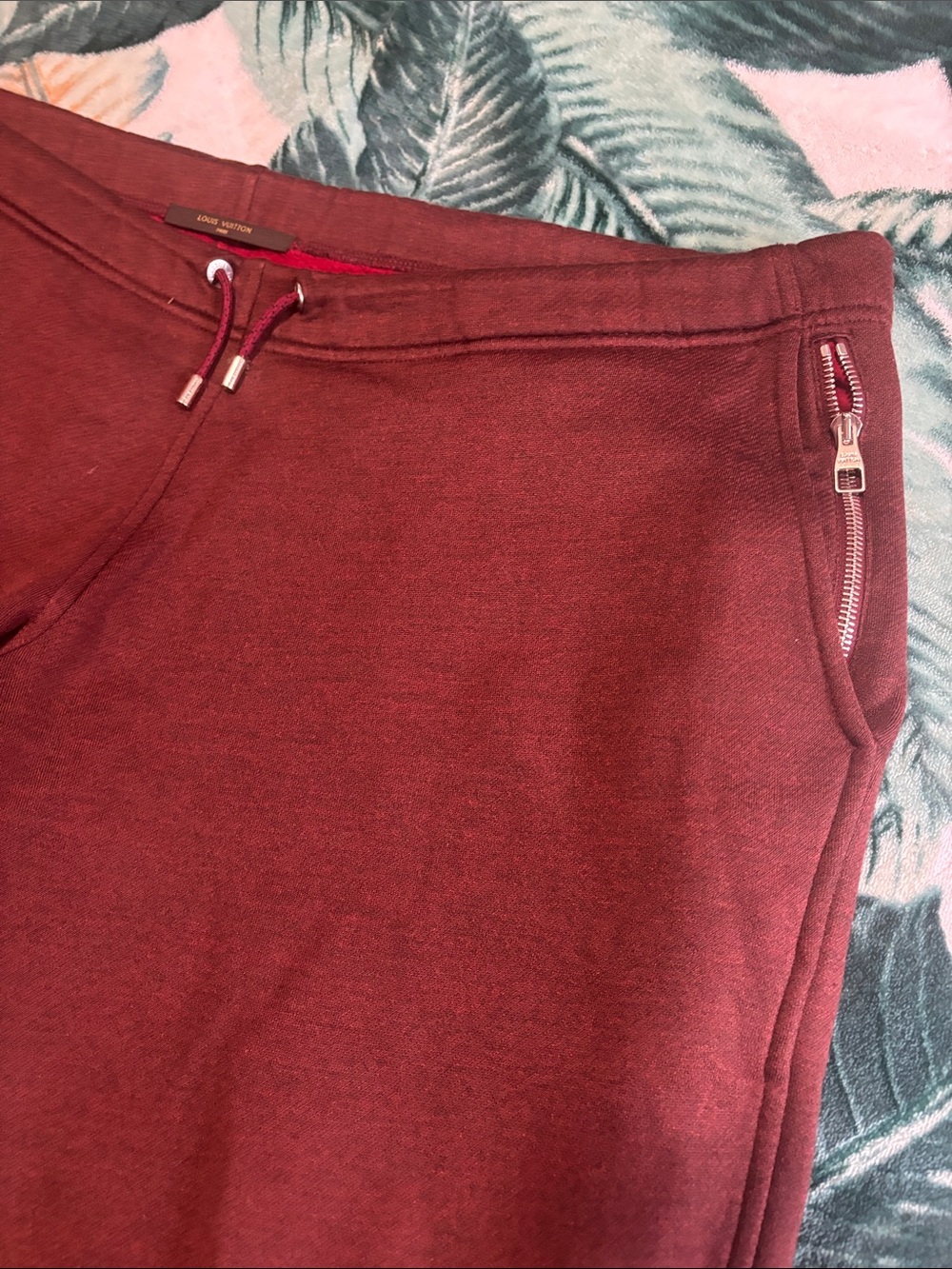 Louis Vuitton Men's Maroon Sweatpants Joggers - Picture 3 of 6